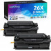 Compatible HP CF226X 26X Black Toner Cartridge-2 Pack
